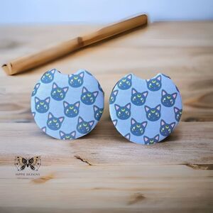 Luna Sailor Moon Car Coaster 2 Pack